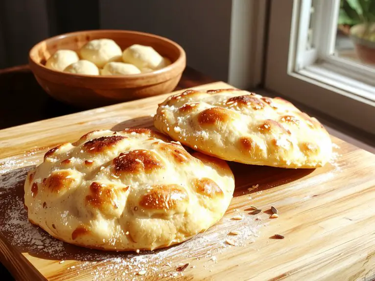 fluffy homemade pita bread