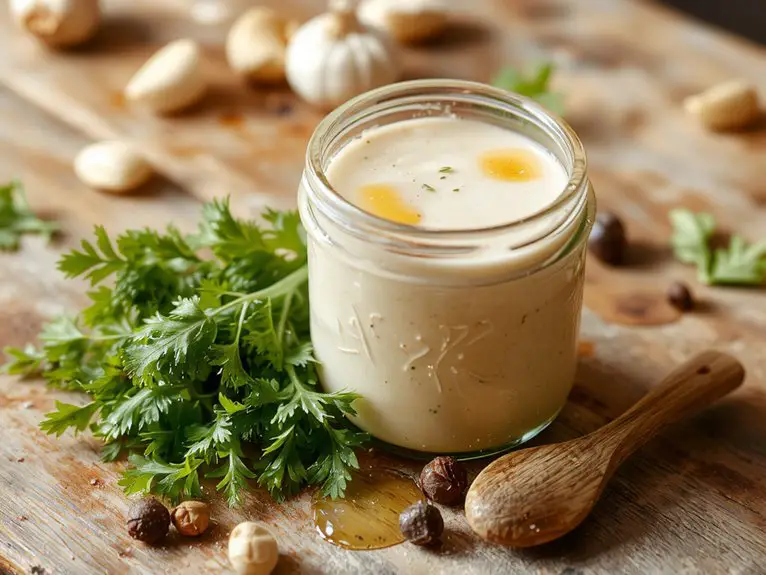 fresh salad dressing creation