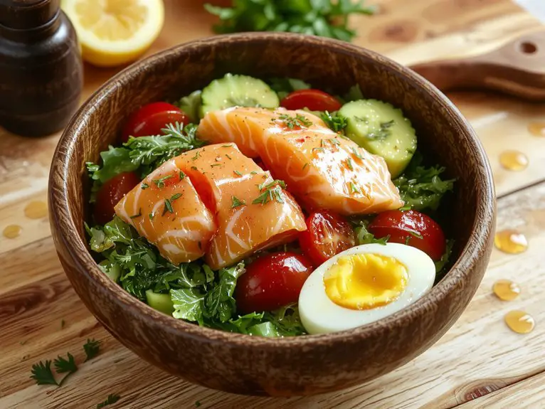 fresh salmon salad delight
