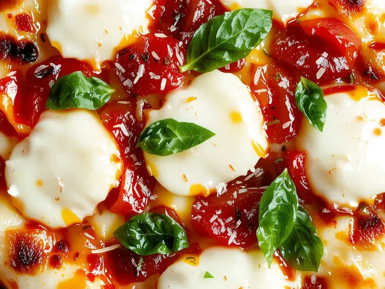 fresh tomato basil cheese