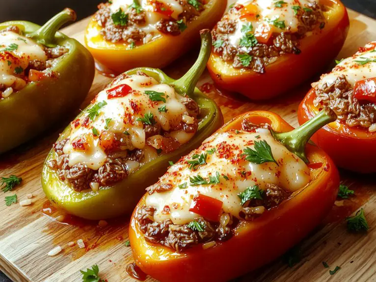 The Best Homemade Filled Bell Pepper Recipe 2 gentle combining prevents mushiness
