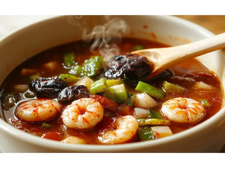 The Best Homemade Seafood Gumbo Recipe 2 heat slowly stir continuously