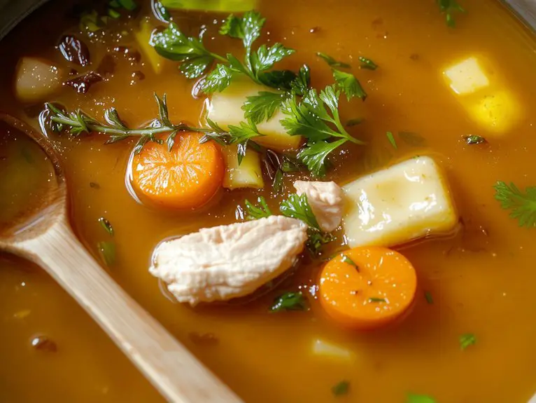 homemade chicken broth recipe