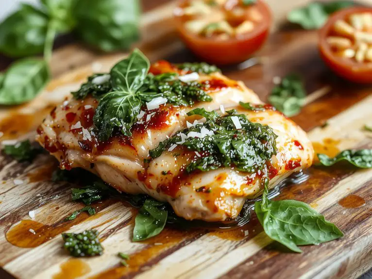 homemade pesto chicken recipe