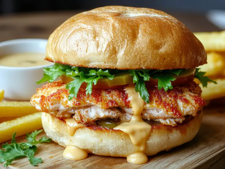 juicy crispy chicken sandwich