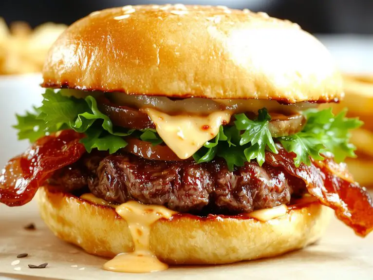 juicy grilled beef patty