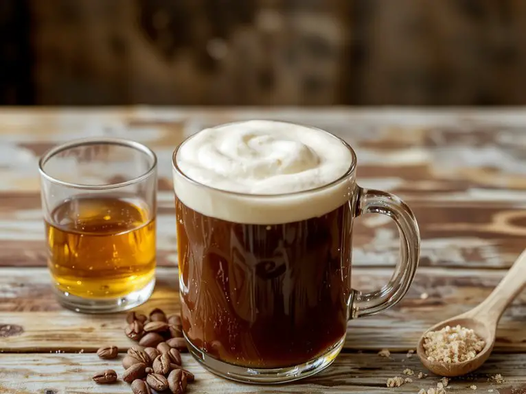 The Best Homemade Irish Coffee Recipe 2 layer cream perfectly gently
