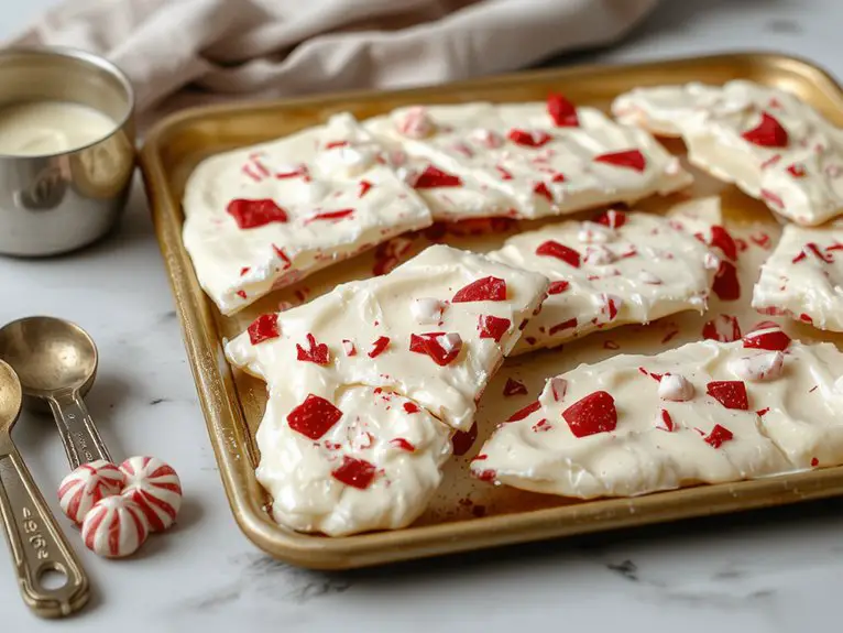 The Best Homemade Peppermint Bark Recipe 2 layered peppermint bark perfection