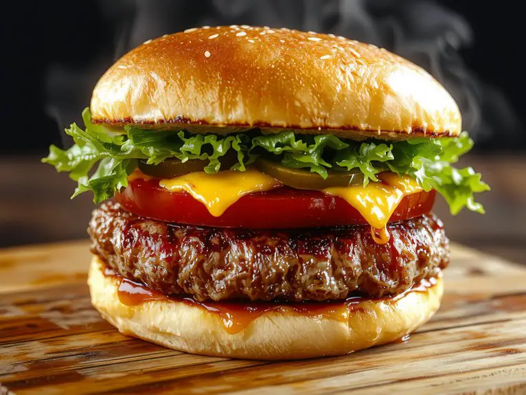 The Best Homemade Hamburger Recipe 2 melt cheese rest assemble toppings