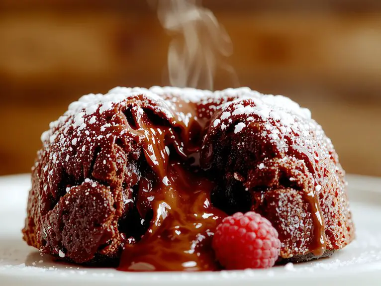 The Best Homemade Lava Cake Recipe 2 melt fold bake serve