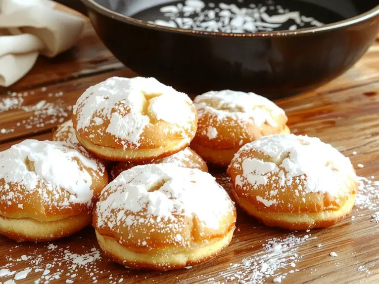 The Best Homemade Beignet Recipe 2 mix rest roll fry