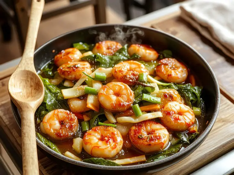The Best Homemade Shrimp Stir Fry Recipe 2 preheat sear stir serve