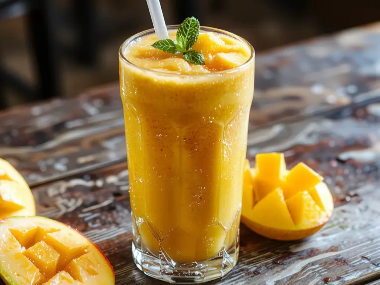 refreshing fresh mango blend