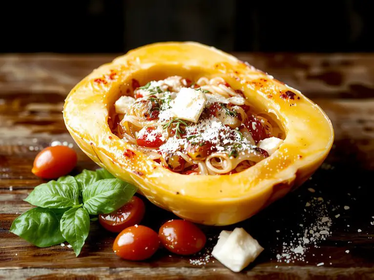 The Best Homemade Spaghetti Squash Recipe Spaghetti 2 roasted spaghetti squash preparation
