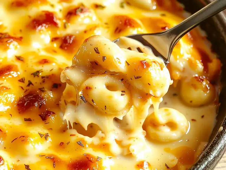 The Best Homemade Creamy Mac and Cheese Recipe 2 seasoned creamy cheese sauce