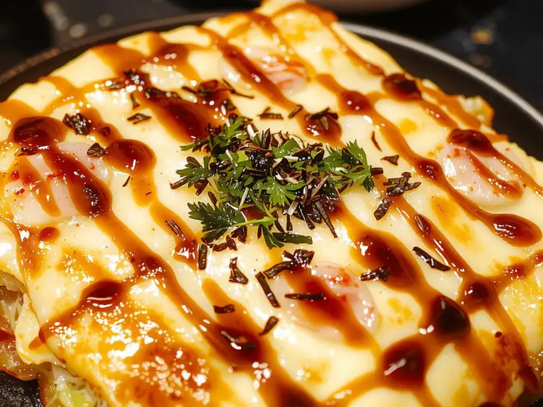 The Best Homemade Okonomiyaki Recipe 2 shred mix fry top