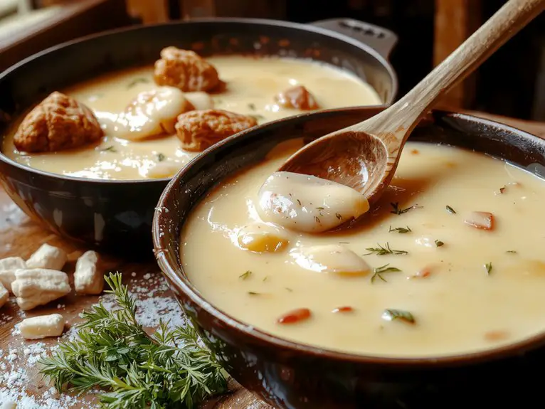 The Best Homemade Country Gravy Recipe 2 simmer thicken season serve
