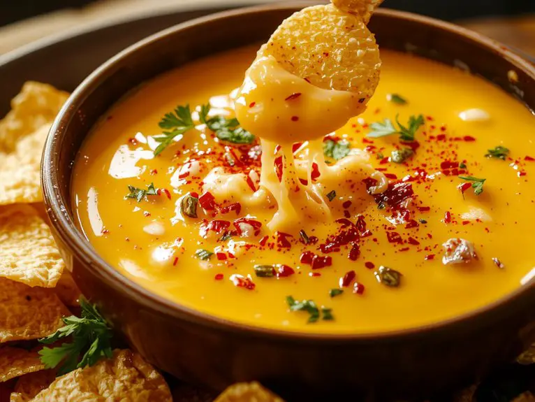 The Best Homemade Queso Dip Recipe 2 slowly melt grated cheese