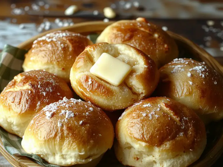soft buttery bread rolls