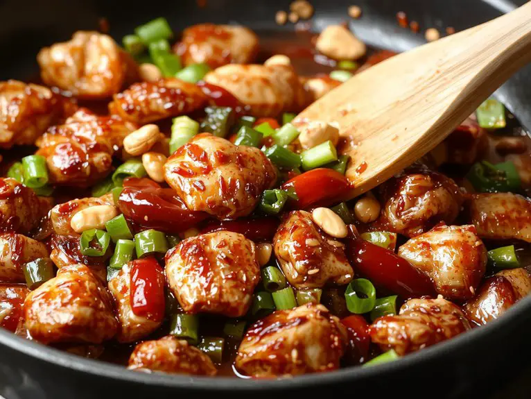 spicy sichuan stir fry dish