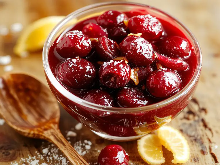 tangy sweet cranberry condiment