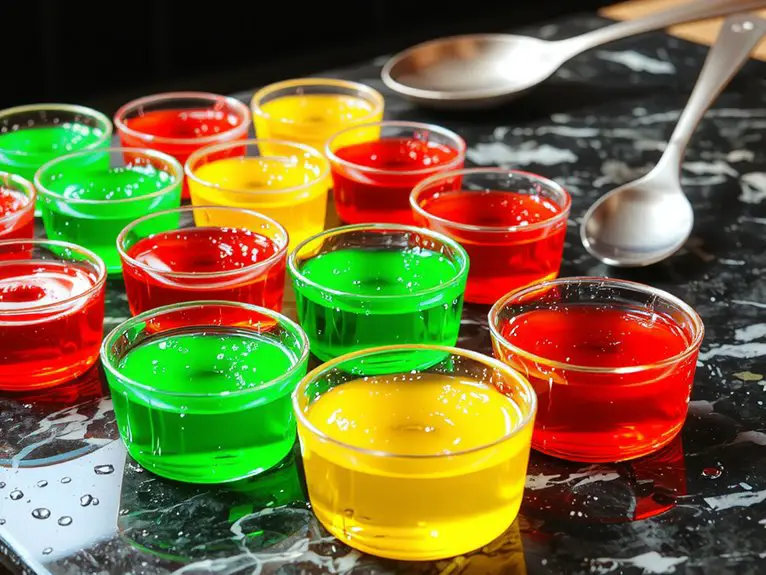 wobbly alcoholic dessert creation