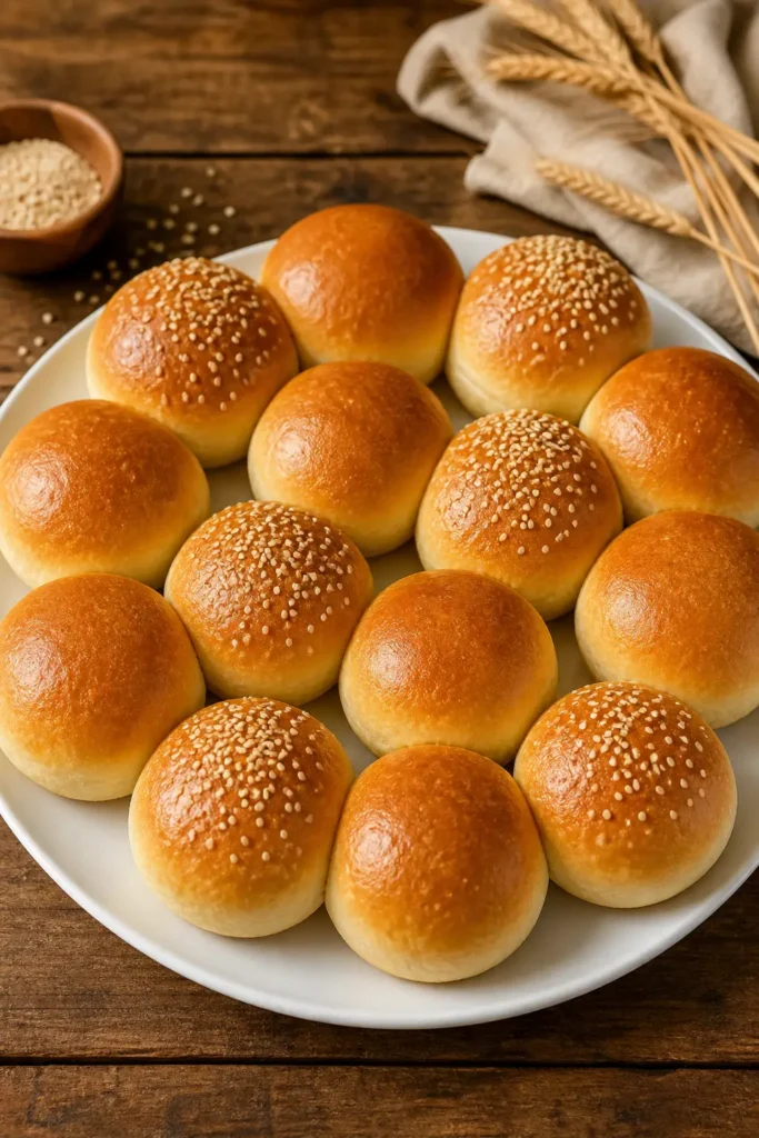 Hamburger Bun Recipe for Soft Homemade Buns 3 Hamburger Bun Recipe finished dish