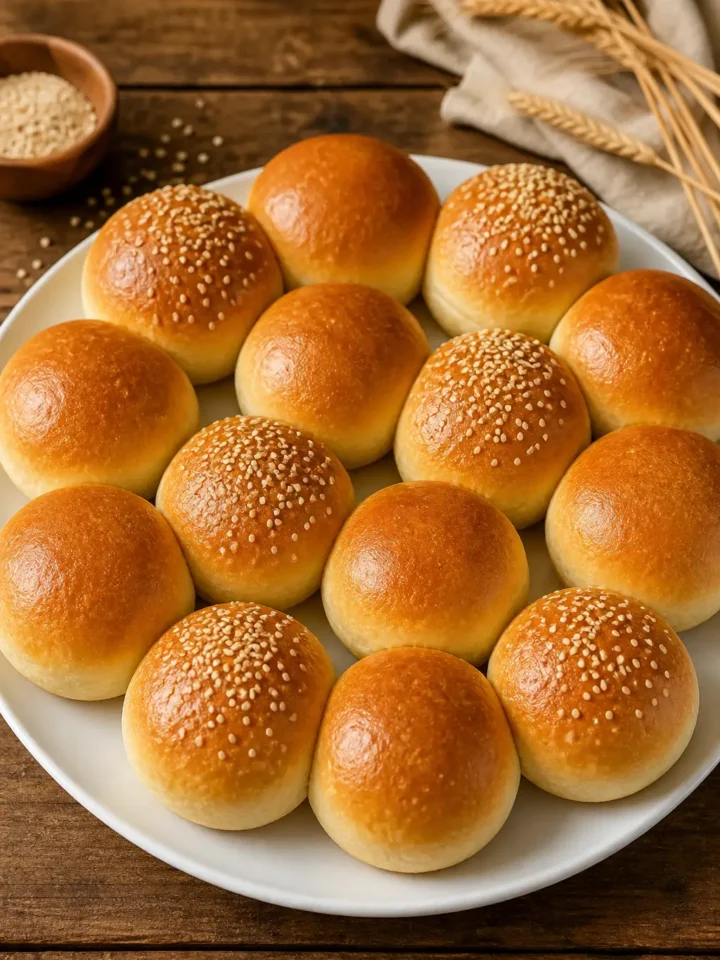 Hamburger Bun Recipe for Soft Homemade Buns 1 Hamburger Bun Recipe finished dish