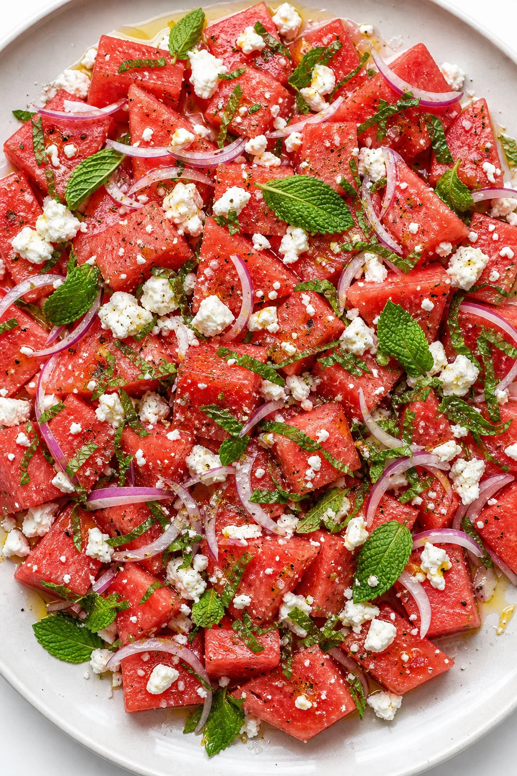 Easy Watermelon Feta Mint Salad for BBQs 1 Easy Watermelon Feta Mint Salad for BBQs