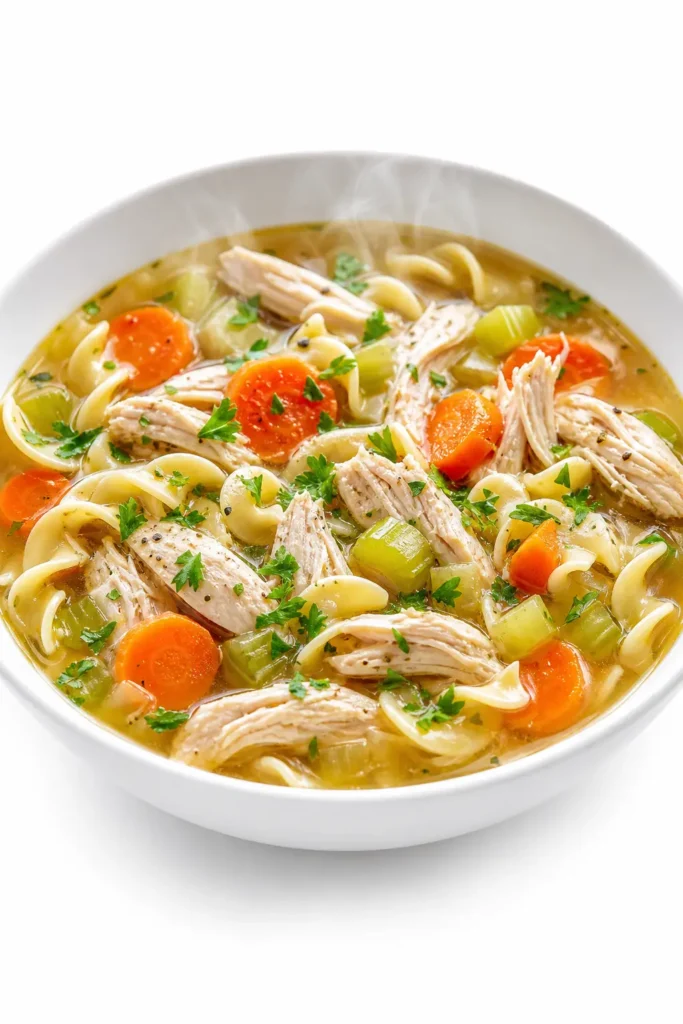 Chicken Noodle Soup Recipe for Cozy Weeknights 3 Chicken Noodle Soup finished dish