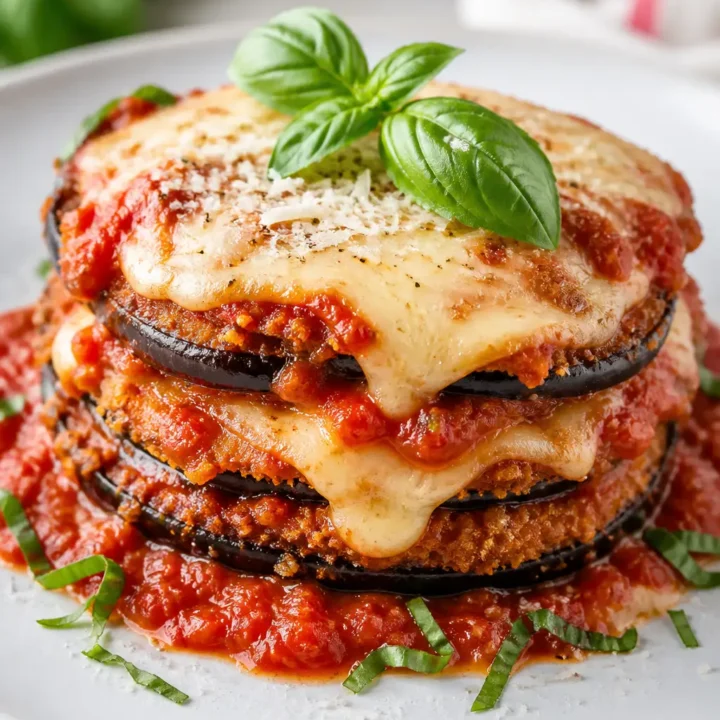 Eggplant Parmesan Recipe with Baked Layers