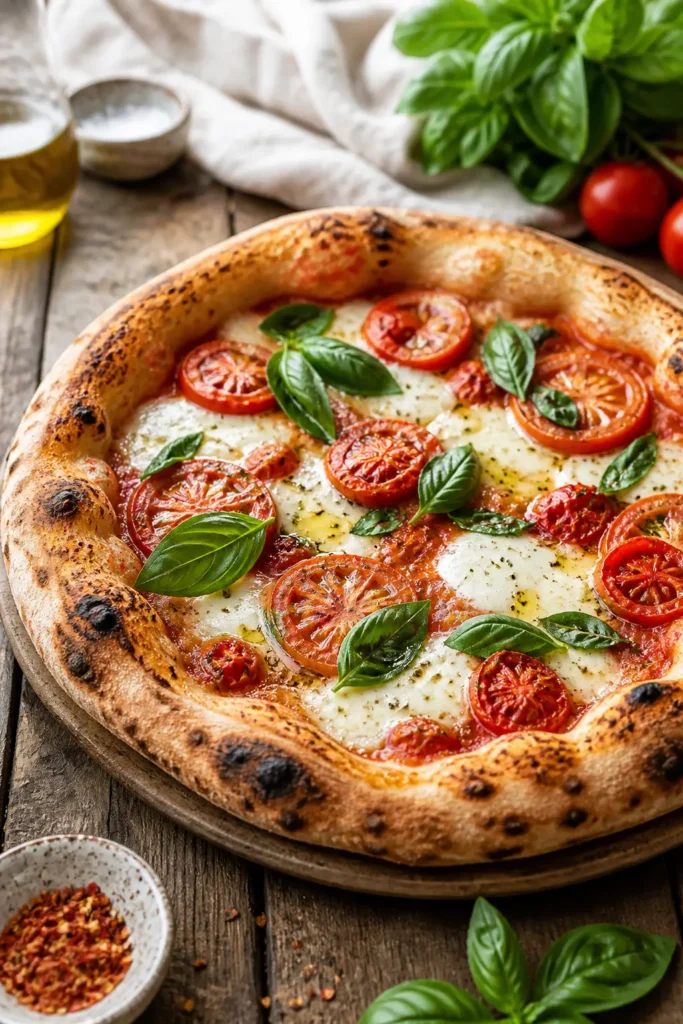 Sourdough Pizza Dough Recipe for Homemade Pizza 3 Sourdough Pizza Dough finished dish