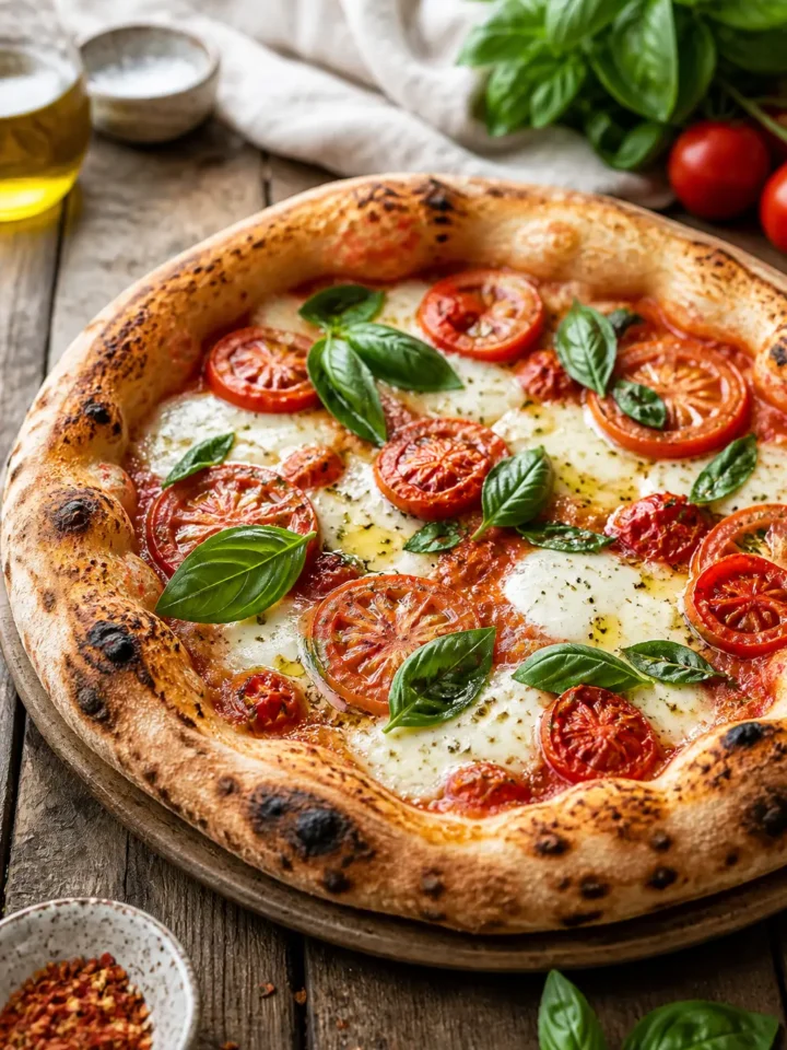 Sourdough Pizza Dough Recipe for Homemade Pizza 1 Sourdough Pizza Dough finished dish