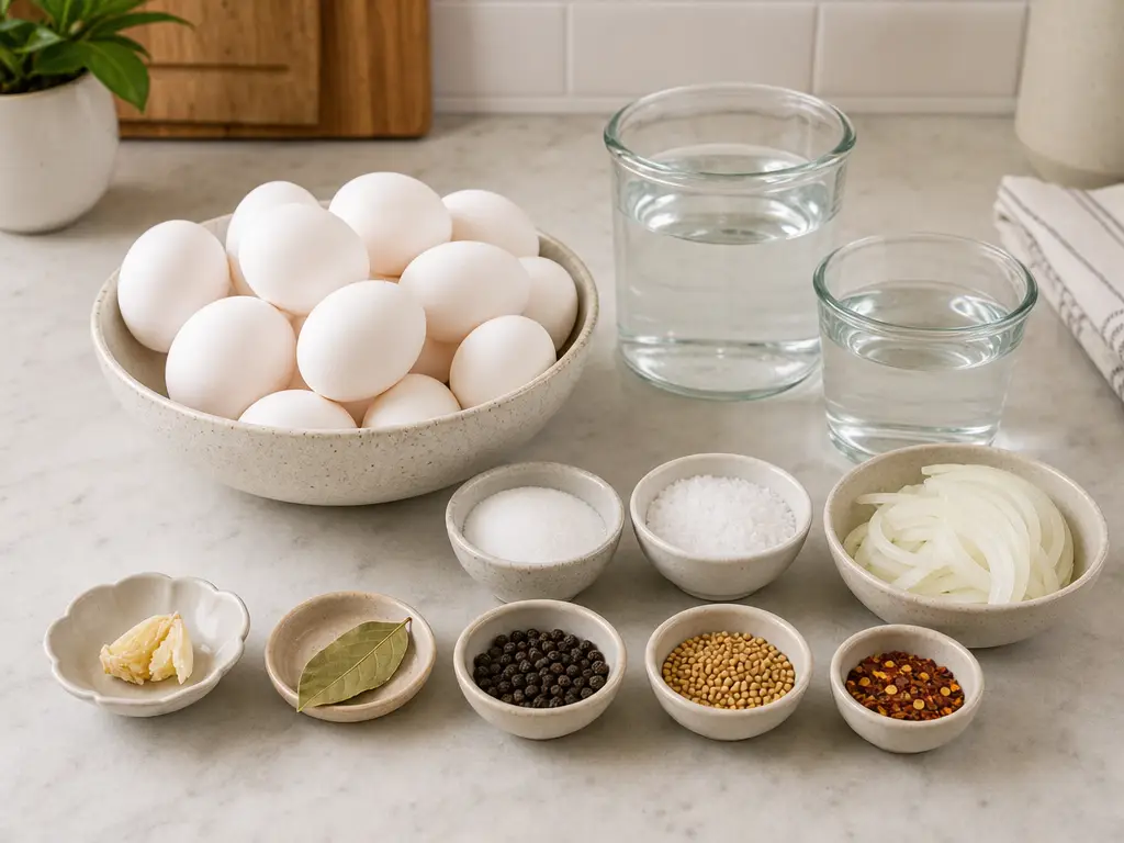 Pickled Eggs Recipe: Tangy Refrigerator Snack 4 Pickled Eggs ingredients