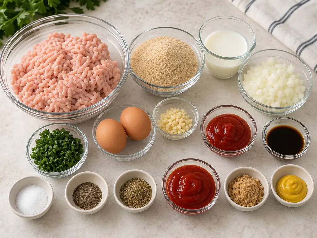 Turkey Meatloaf Recipe for a Cozy Family Dinner 4 Turkey Meatloaf ingredients