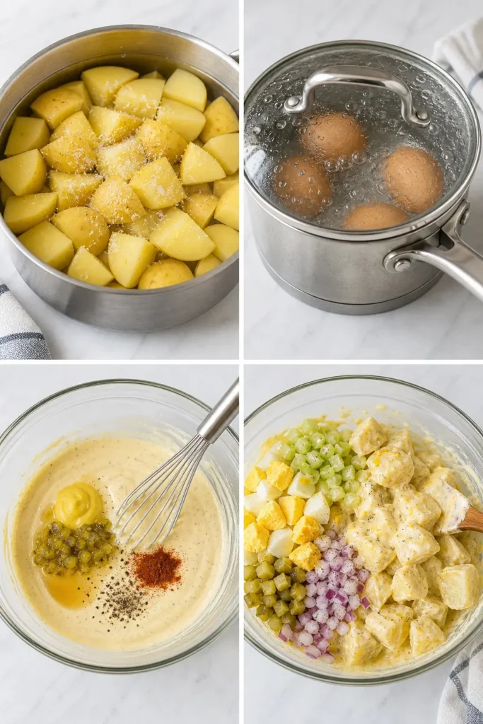 Creamy Potato Salad Recipe for Any Gathering 5 Creamy Potato Salad step by step instructions