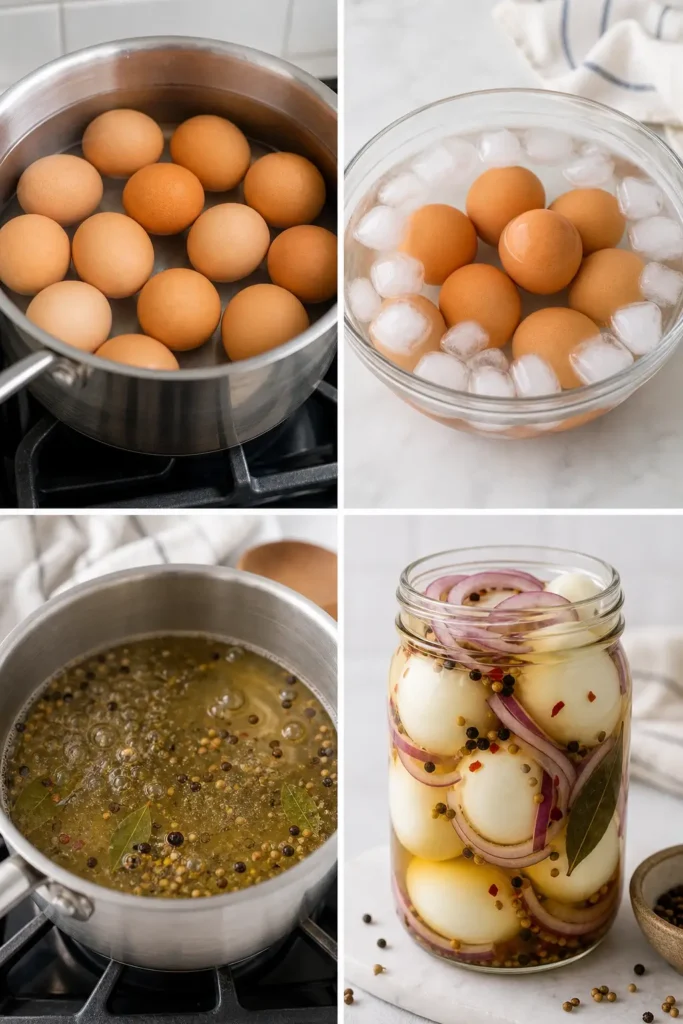 Pickled Eggs Recipe: Tangy Refrigerator Snack 5 Pickled Eggs step by step instructions