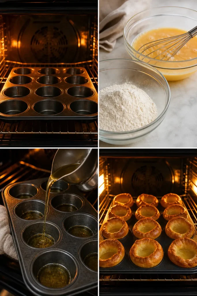Yorkshire Pudding Recipe for Roast Dinner 5 Yorkshire Pudding step by step instructions
