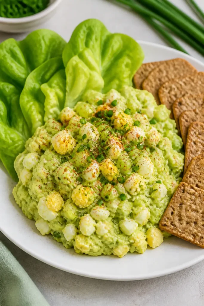 Avocado Egg Salad Recipe for a Quick Healthy Lunch 3 Avocado Egg Salad finished dish