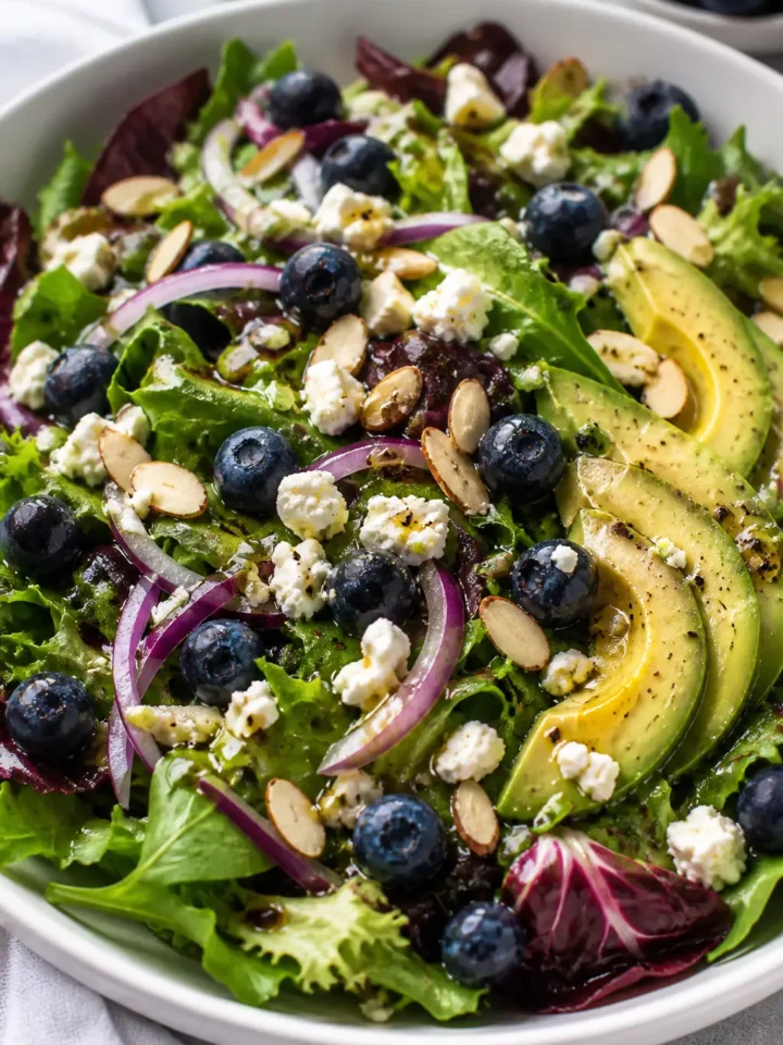 Blueberry Feta Salad Recipe | Fresh 15-Minute Salad 1 Blueberry Feta Salad finished dish
