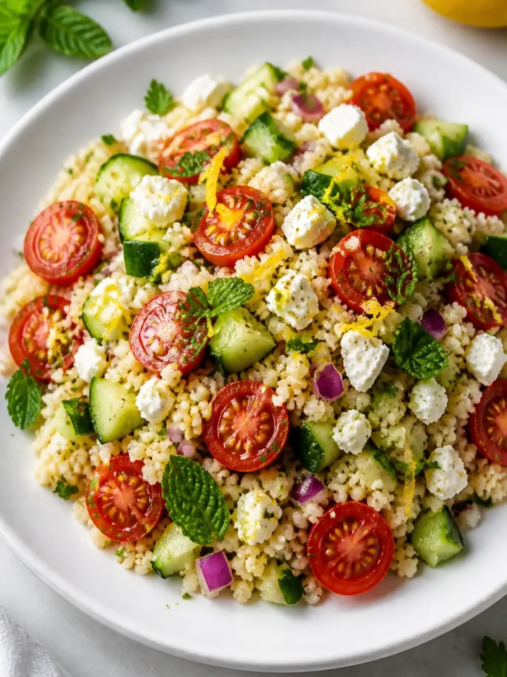 Cherry Tomato Couscous Salad finished dish