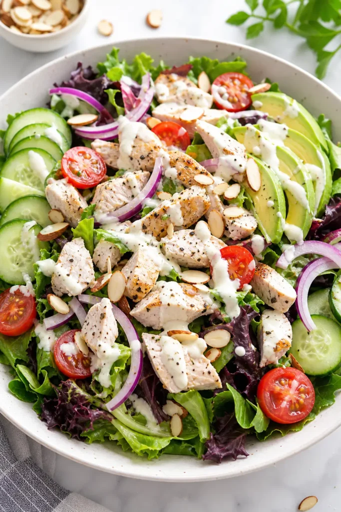 Chicken Salad Recipe with Creamy Yogurt Dressing 3 Chicken Salad finished dish