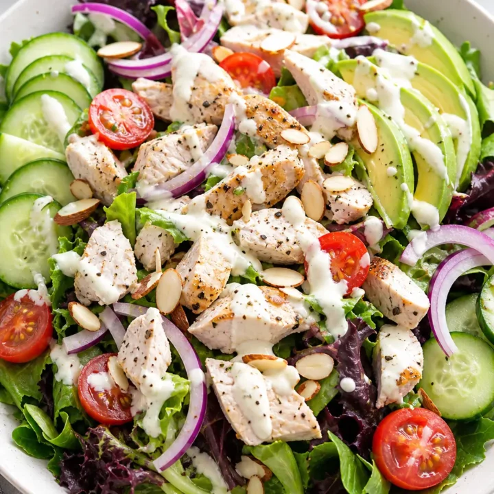 Chicken Salad Recipe with Creamy Yogurt Dressing