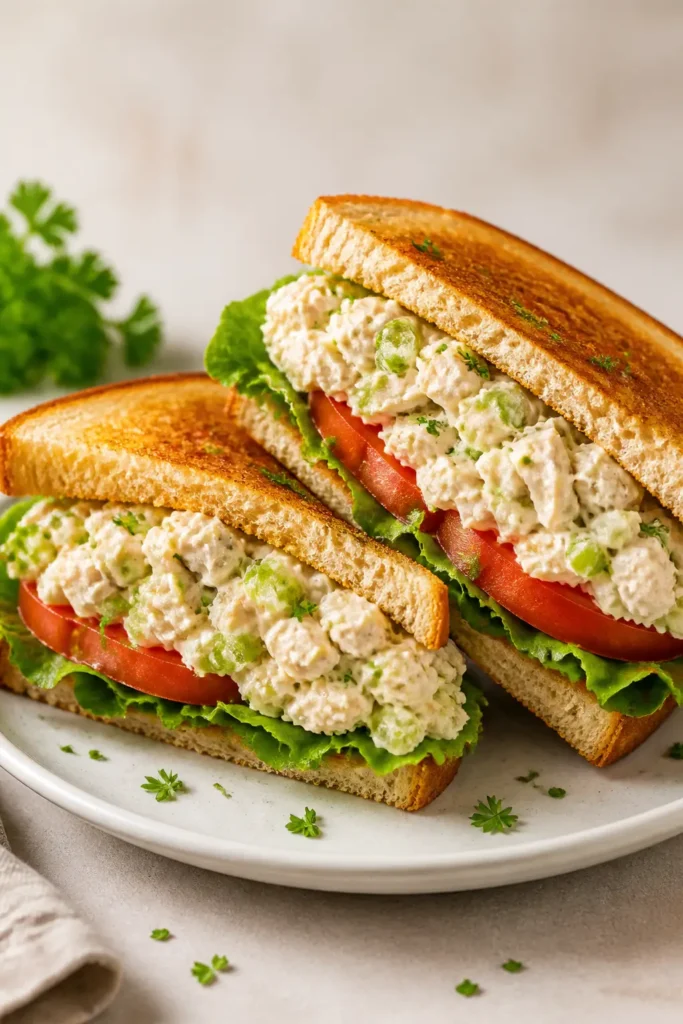 Chicken Salad Sandwich Recipe for Easy Lunches 3 Chicken Salad Sandwich finished dish