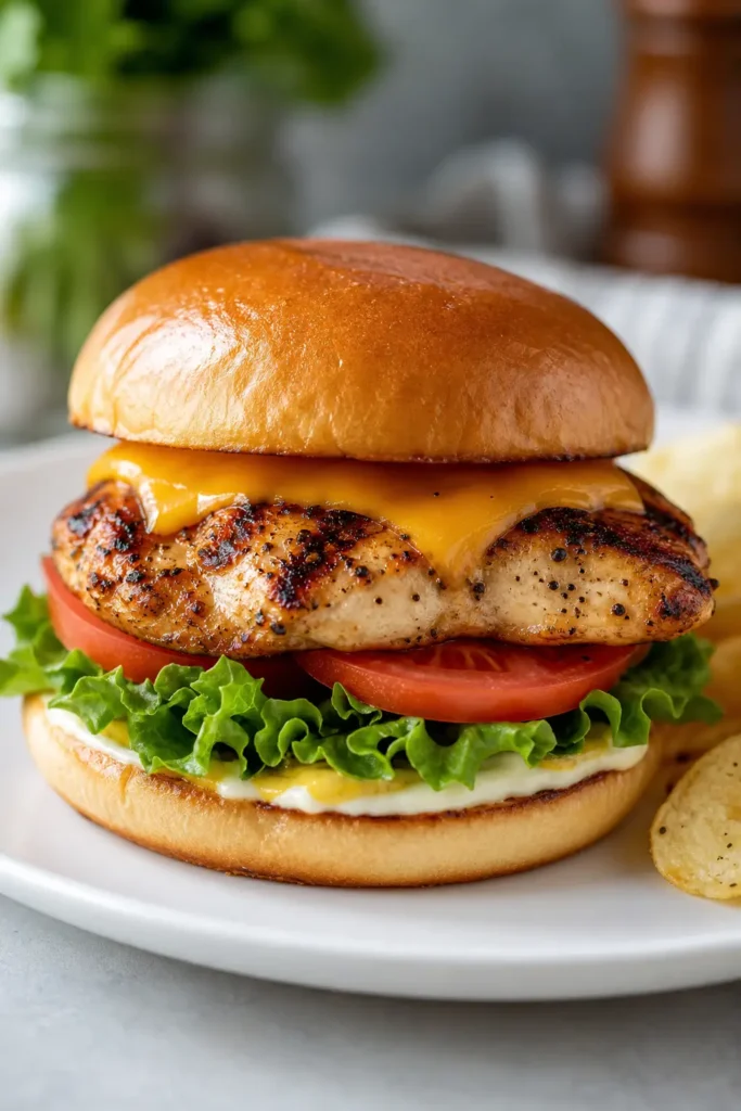 Chicken Sandwich Recipe for a Quick Lunch 3 Chicken Sandwich finished dish