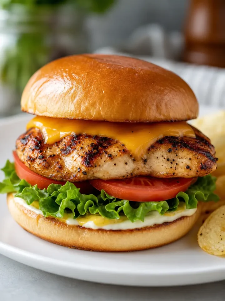 Chicken Sandwich Recipe for a Quick Lunch 1 Chicken Sandwich finished dish