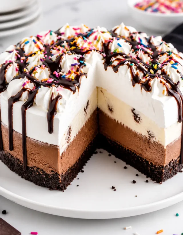 Ice Cream Cake finished dish