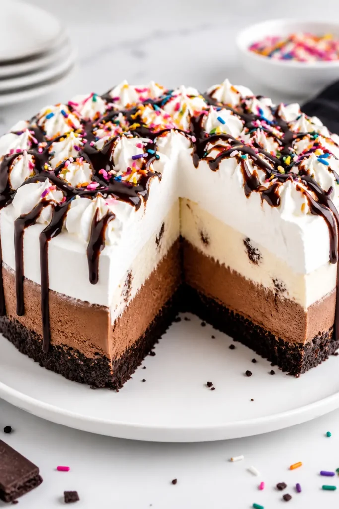 Ice Cream Cake Recipe for Easy Celebrations 3 Ice Cream Cake finished dish