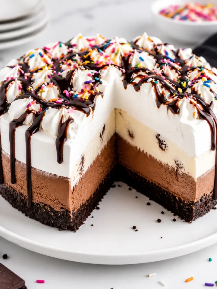 Ice Cream Cake Recipe for Easy Celebrations 1 Ice Cream Cake finished dish