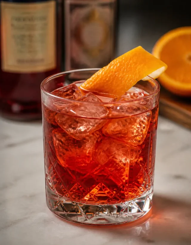 Negroni finished dish